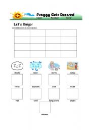 English Worksheet: Froggy Gets Dressed