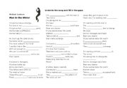 English Worksheet: Michael Jackson Man in the Mirror