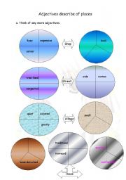 English worksheet: Adjectives describe of places