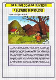 English Worksheet: READING COMPREHENSION - 