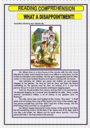 English Worksheet: READING COMPREHENSION 