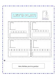 English Worksheet: Game HANGMAN