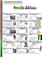 English Worksheet: South Africa