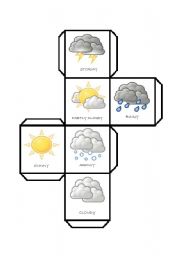 English Worksheet: DICE - weather