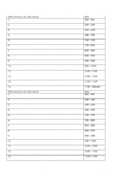 English Worksheet: What you do after school