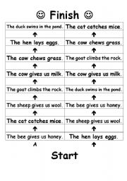 English Worksheet: What Animals Do