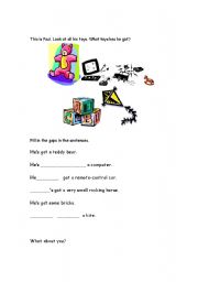 English worksheet: Have got