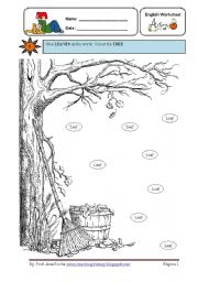 English Worksheet: Its Autumn