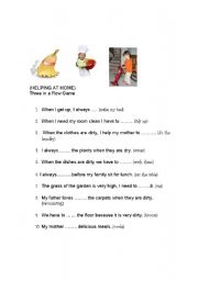 English worksheet: helping at home