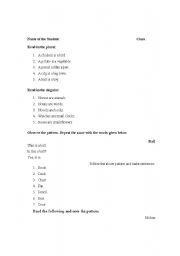 English Worksheet: Sentence formation