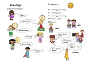 English Worksheet: Greetings