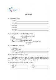 English Worksheet: Remedial Work 