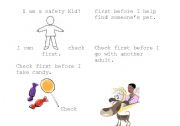 English Worksheet: I am a Safety Kid!  Paper book