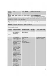 English Worksheet: present perfect plan with material