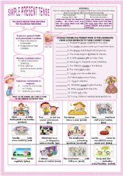 English Worksheet: SIMPLE PRESENT TENSE