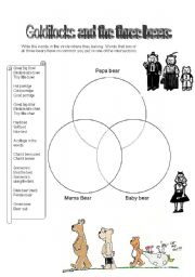 English worksheet: The three bears