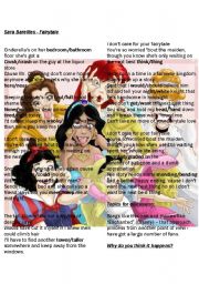 English Worksheet: Sara Bareilles - Fairytale