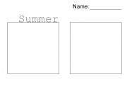 English worksheet: Winter and Summer Clothes worksheet