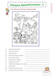 Picture Questionnaire  - 2 pages