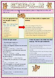 English Worksheet: Similes -As ...as 2 