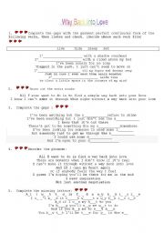 English Worksheet: Present perfect continuous with Hugh Grant & Drew Barrymore