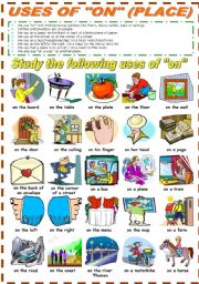 English Worksheet: USES OF 