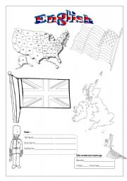 English Worksheet: English notebook