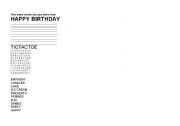 English Worksheet: Birthday Party