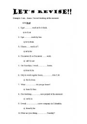 English worksheet: phrases related to work