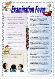 English Worksheet: Examination Fever