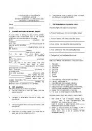 English Worksheet: GRAMMAR REVIEW