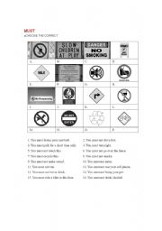 English Worksheet: MUST