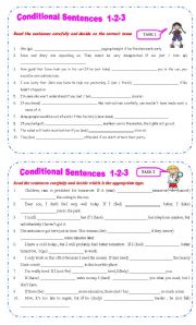 Conditional Sentences 1-2-3   B&W