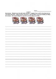 English worksheet: Journal Prompt