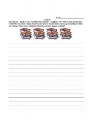 English Worksheet: Journal Prompt