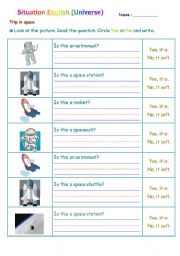 English Worksheet: Universe 