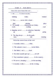 English Worksheet: grammar revision 