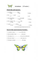 English worksheet: present simple