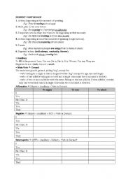 English worksheet: Present Continuous