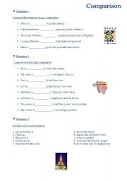 English worksheet: Comparison 