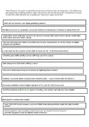 English worksheet: What nonsense