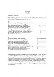 English Worksheet: Omissions