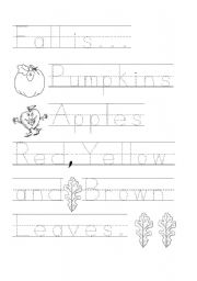 English Worksheet: Fall is