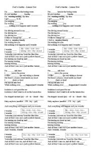 English Worksheet: Lemon Tree song by Fools Garden