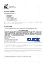 English Worksheet: Movie-conversation class based on the trailer of the movie 