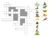 English worksheet: Crossword (anaimals)