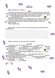 English worksheet: exercises - verbs practicing