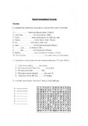 English worksheet: Present perfect guide