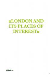 English Worksheet: London