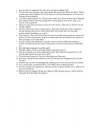 English worksheet: a few questions on 